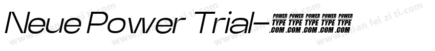 Neue Power Trial字体转换